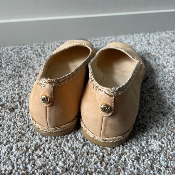 STUART Weitzman | Dree Gold Toe Espadrilles Flats - Picture 3 of 11